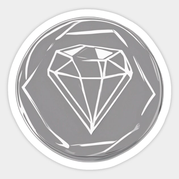 Shining Diamond Graphic Design No. 644 Sticker by cornelliusy